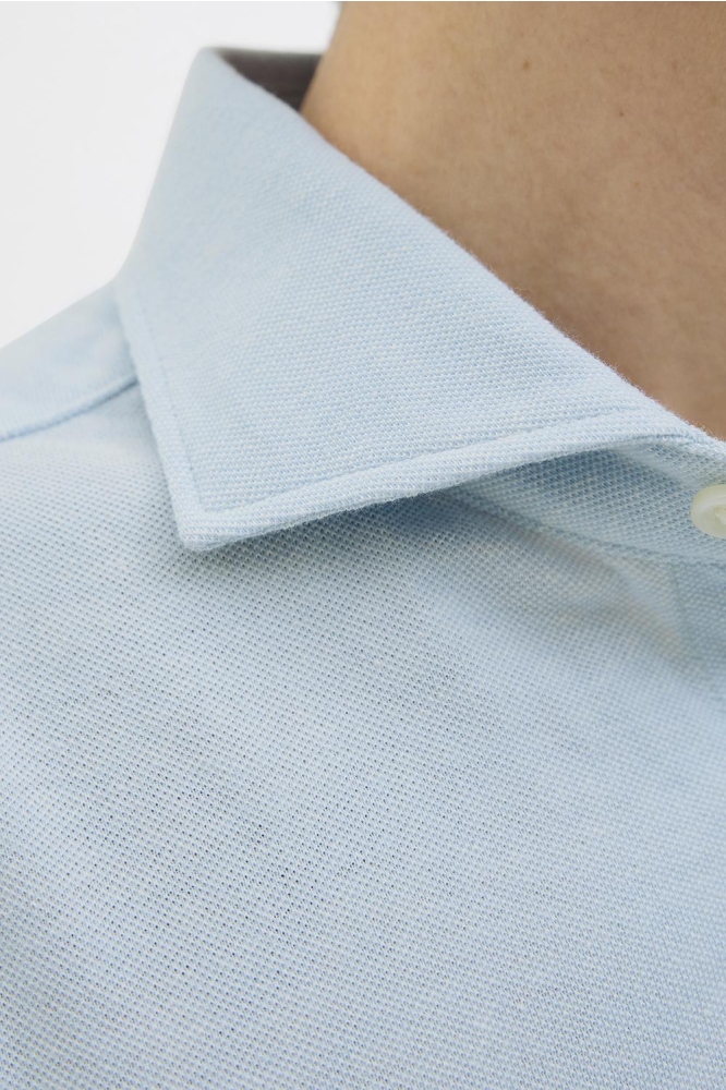 JPRBLALANCE PIQUE S/S SHIRT SMU 12275652 CHAMBRAY BLUE